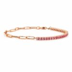 bracelet tennis rose