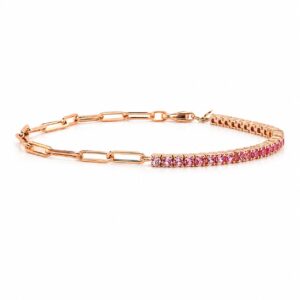bracelet tennis rose