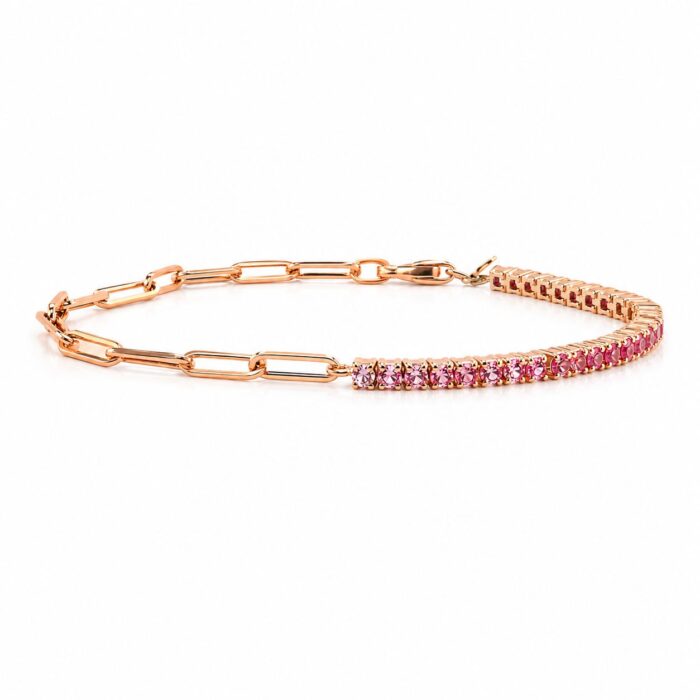 bracelet tennis rose